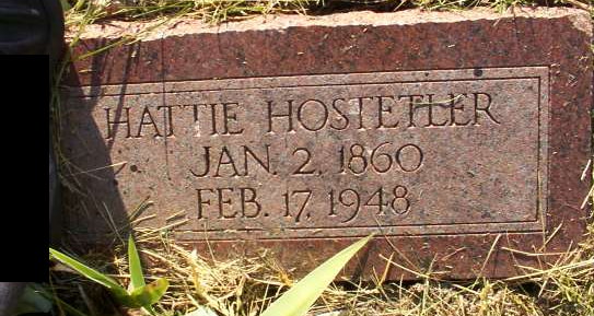 Hattie Spencer Hostetler-tombstone