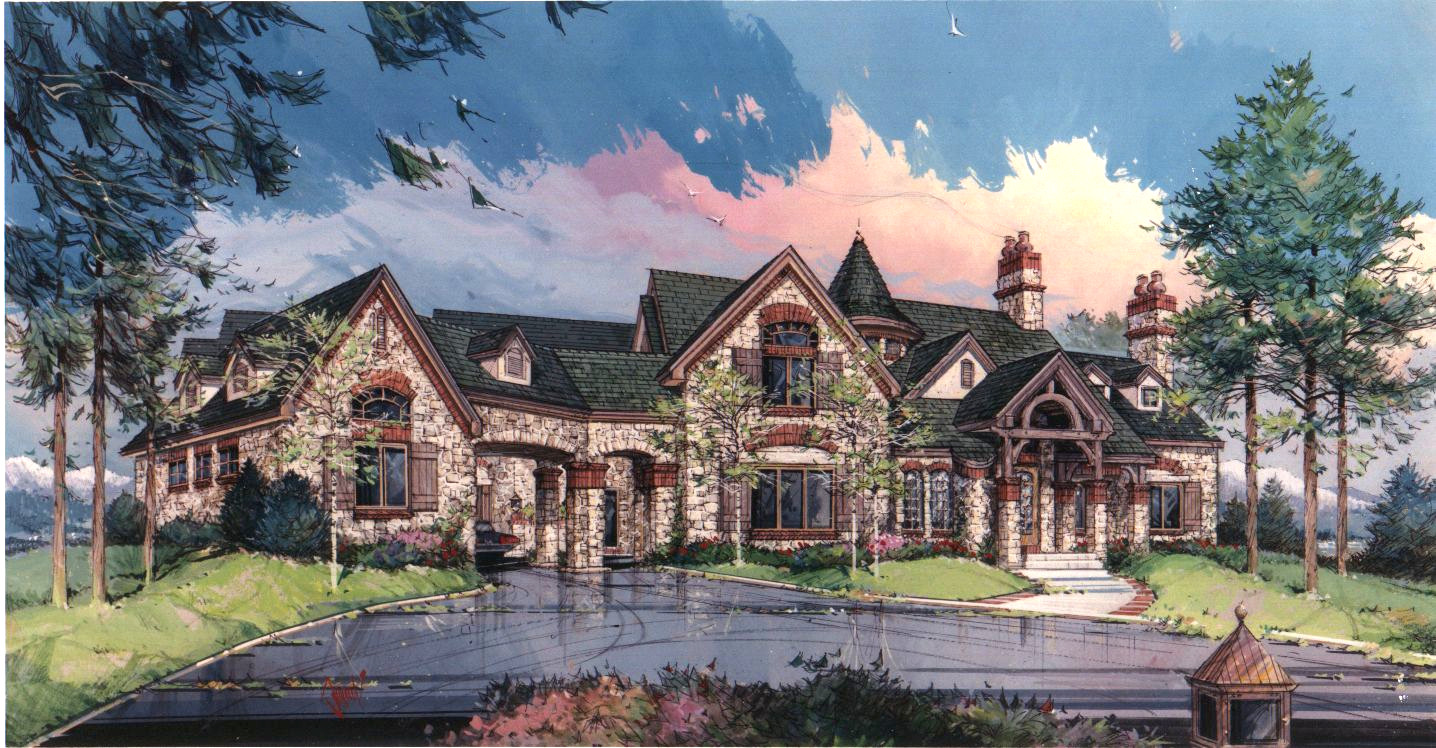A favorite house rendering of his.
