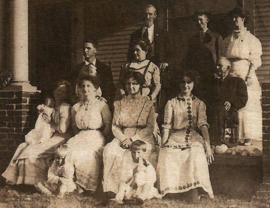 Hattie Burke with the Acton’s (Hattie top right)
