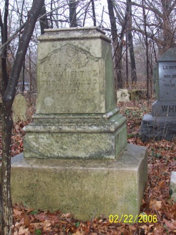 Thomas A & Mary C Trice family monument
